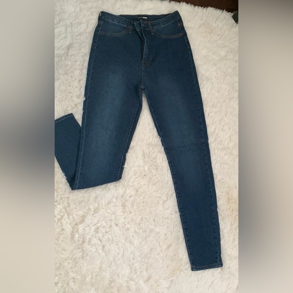 NWOT Fashion Nova Marilyn High Waisted Skinny Jeans - Dark Wash - Size 11/30 - Picture 1 of 11